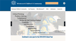 Desktop Screenshot of montessorichildrenscommunity.org